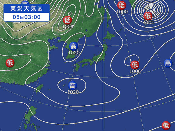 天気図・台風情報＆お知らせ！