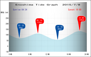 Jerry　の　Tide gragh Enoshima　