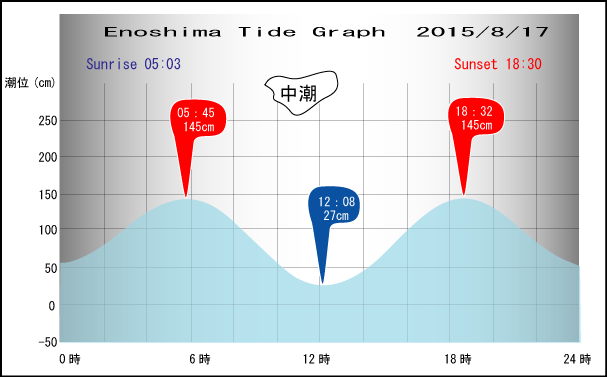 Jerry　の　Tide gragh Enoshima　