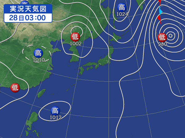 天気図・台風情報＆お知らせ！