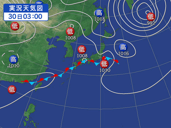 天気図・台風情報＆お知らせ！