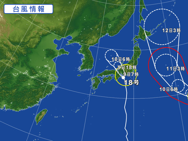 天気図・台風情報＆お知らせ！