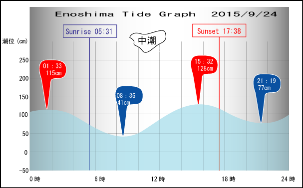 Jerry　の　Tide gragh Enoshima　