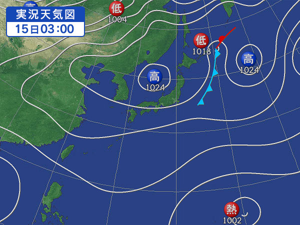 天気図・台風情報＆お知らせ！