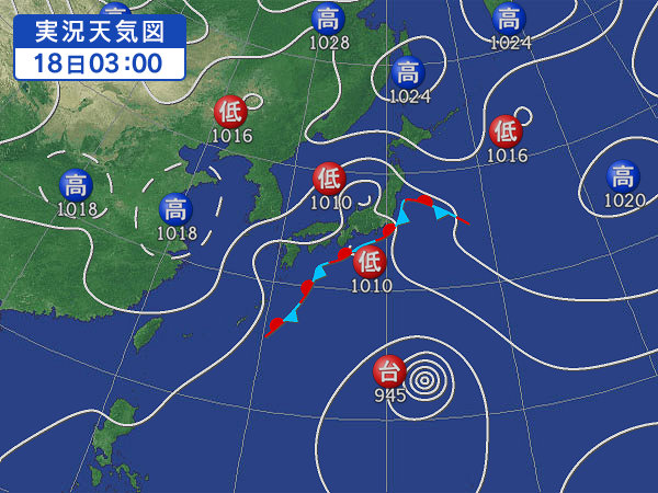 天気図・台風情報＆お知らせ！