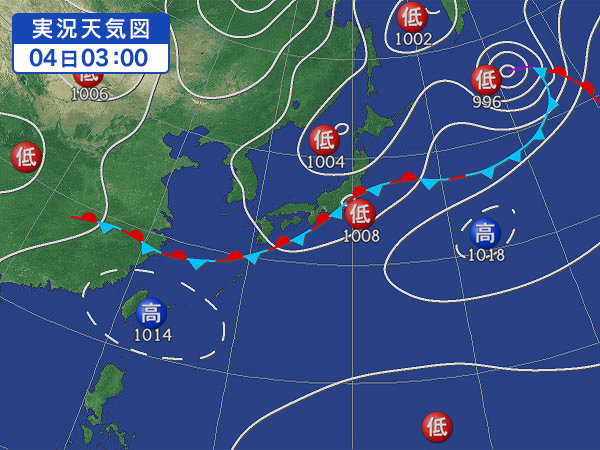 天気図・台風情報＆お知らせ！