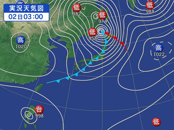 天気図・台風情報＆お知らせ！