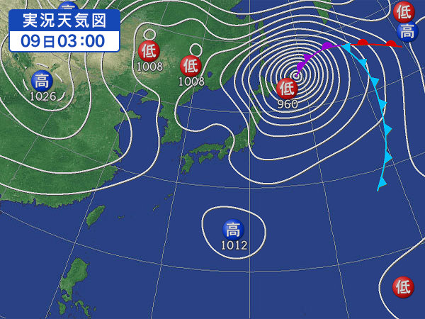 天気図・台風情報＆お知らせ！