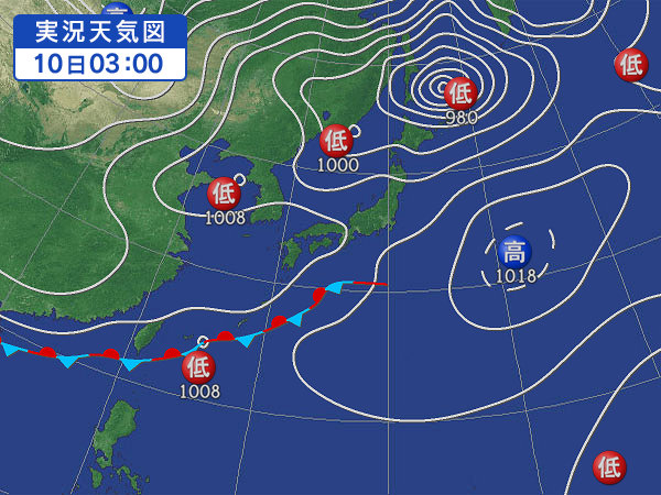 天気図・台風情報＆お知らせ！