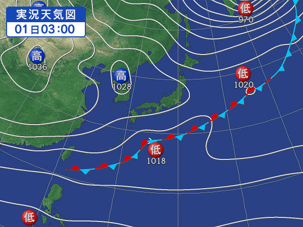 天気図・台風情報＆お知らせ！