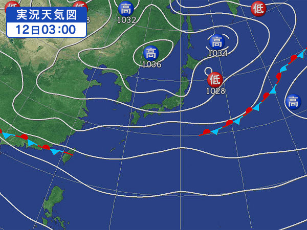 天気図・台風情報＆お知らせ！