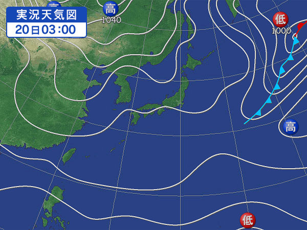 天気図・台風情報＆お知らせ！