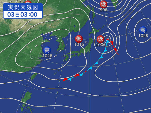 天気図・台風情報＆お知らせ！