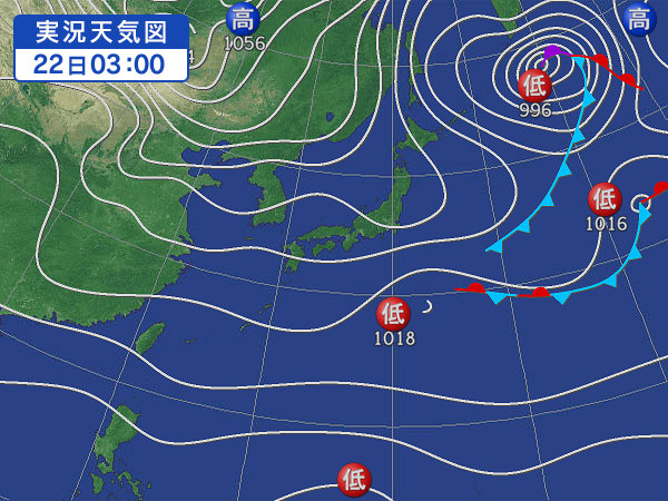 天気図・台風情報＆お知らせ！