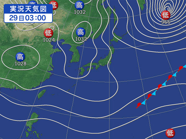 天気図・台風情報＆お知らせ！