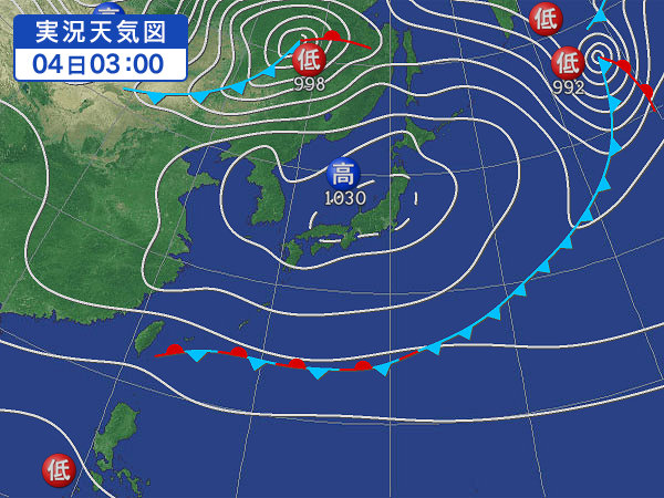 天気図・台風情報＆お知らせ！