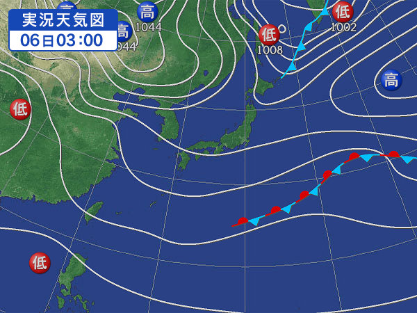天気図・台風情報＆お知らせ！