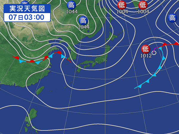 天気図・台風情報＆お知らせ！