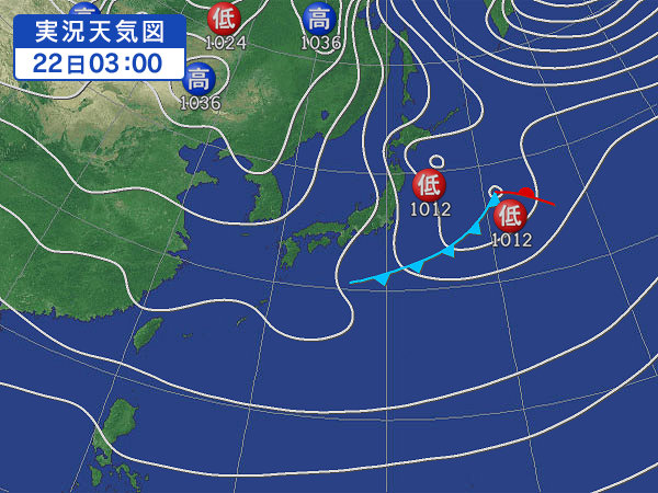 天気図・台風情報＆お知らせ！