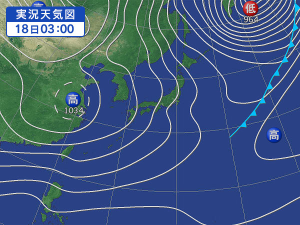 天気図・台風情報＆お知らせ！