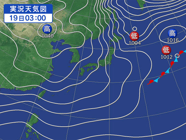天気図・台風情報＆お知らせ！