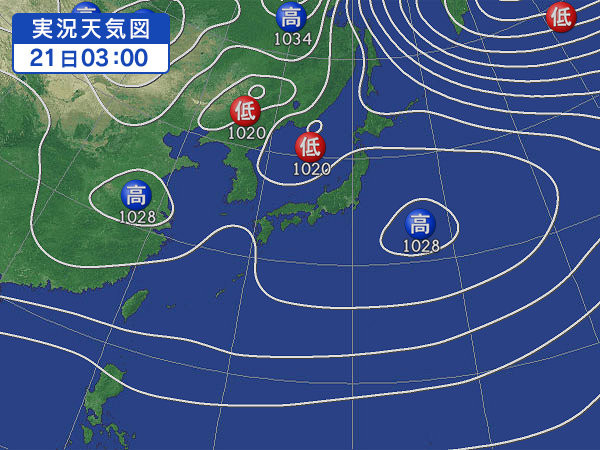 天気図・台風情報＆お知らせ！