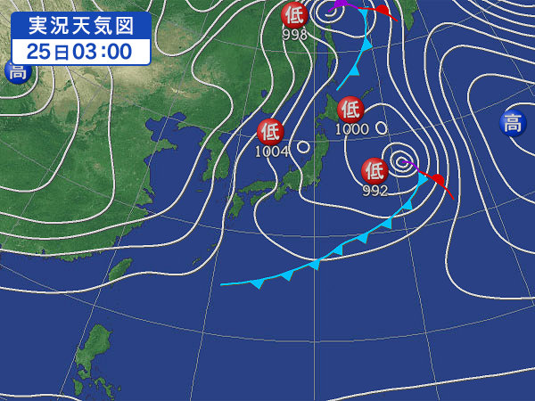 天気図・台風情報＆お知らせ！