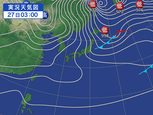 天気図・台風情報＆お知らせ！