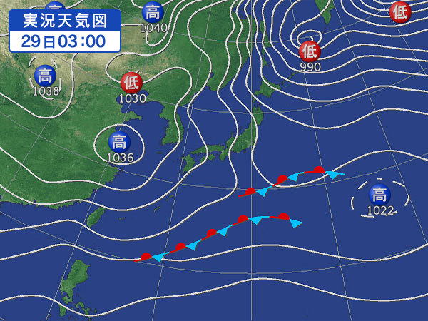 天気図・台風情報＆お知らせ！