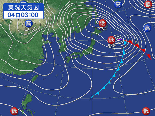 天気図・台風情報＆お知らせ！