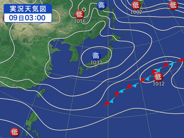 天気図・台風情報＆お知らせ！