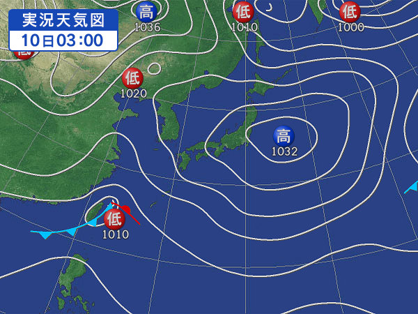 天気図・台風情報＆お知らせ！