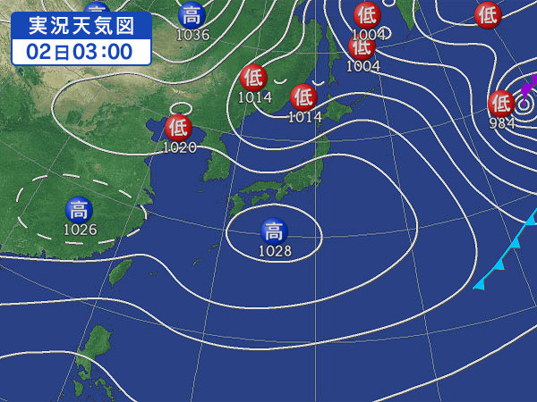 天気図・台風情報＆お知らせ！