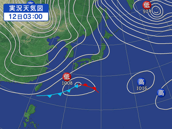 天気図・台風情報＆お知らせ！