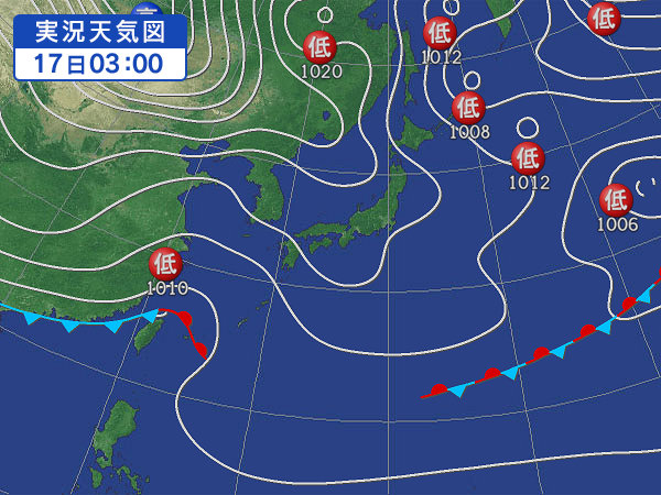 天気図・台風情報＆お知らせ！