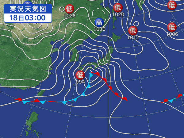 天気図・台風情報＆お知らせ！