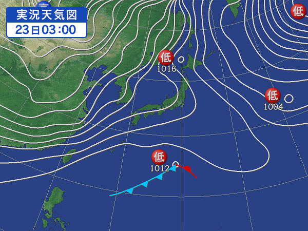 天気図・台風情報＆お知らせ！