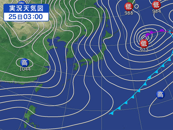 天気図・台風情報＆お知らせ！