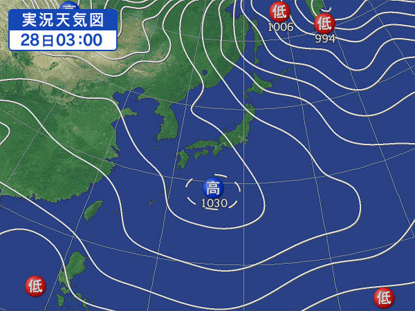 天気図・台風情報＆お知らせ！