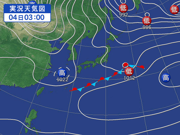 天気図・台風情報＆お知らせ！