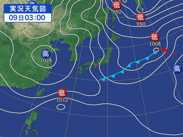 天気図・台風情報＆お知らせ！