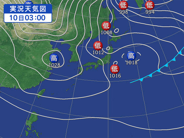 天気図・台風情報＆お知らせ！