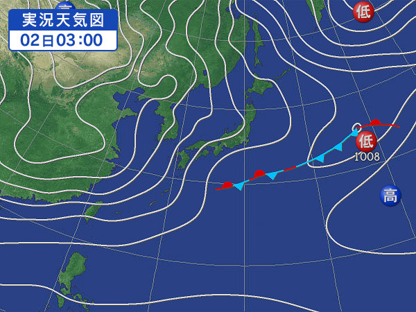 天気図・台風情報＆お知らせ！