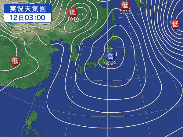天気図・台風情報＆お知らせ！