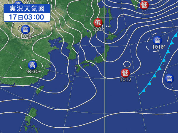 天気図・台風情報＆お知らせ！