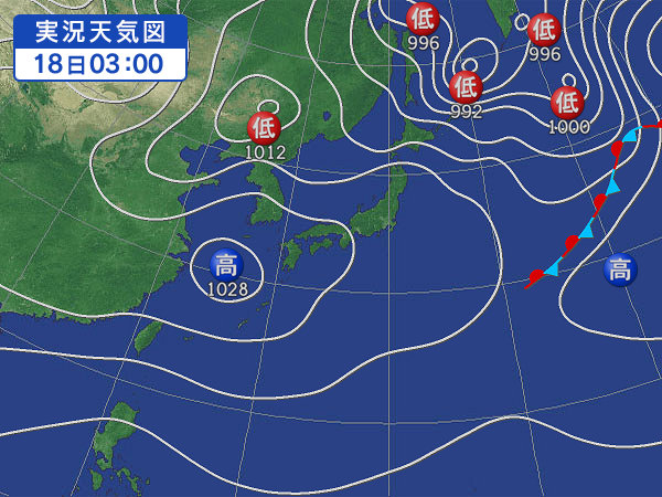 天気図・台風情報＆お知らせ！