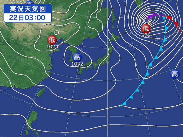 天気図・台風情報＆お知らせ！