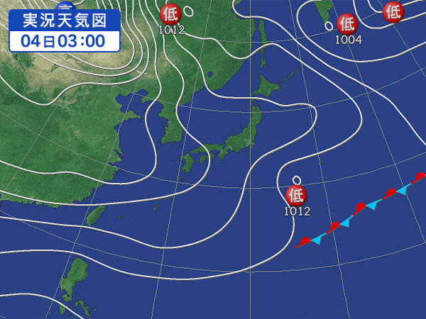 天気図・台風情報＆お知らせ！