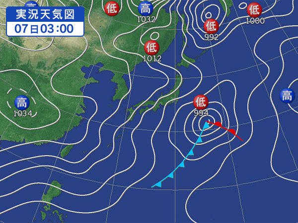 天気図・台風情報＆お知らせ！