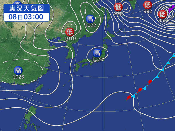 天気図・台風情報＆お知らせ！